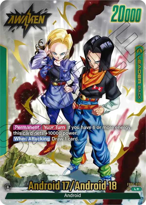 Android 17 - FB01-070 L - FB01 Awakened Pulse - Fusion World (Alt Art Foil)