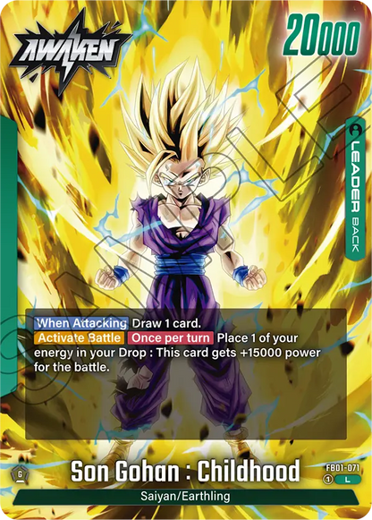 Son Gohan : Childhood - FB01-071 L - FB01 Awakened Pulse - Fusion World