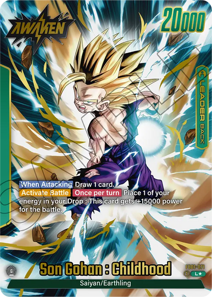 Son Gohan : Childhood - FB01-071 L - FB01 Awakened Pulse - Fusion World (Alt Art Foil)