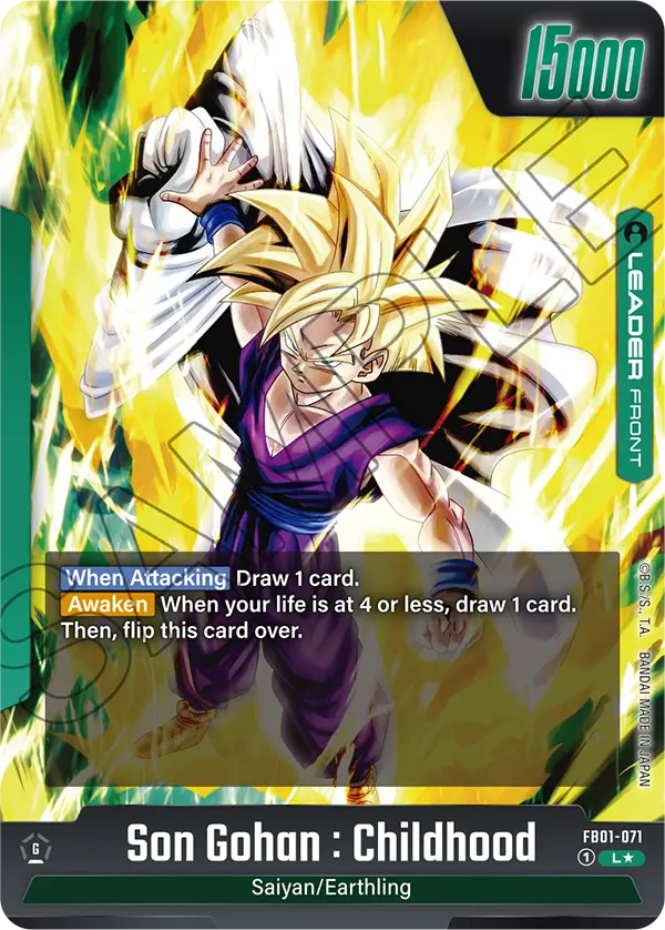 Son Gohan : Childhood - FB01-071 L - FB01 Awakened Pulse - Fusion World (Alt Art Foil)