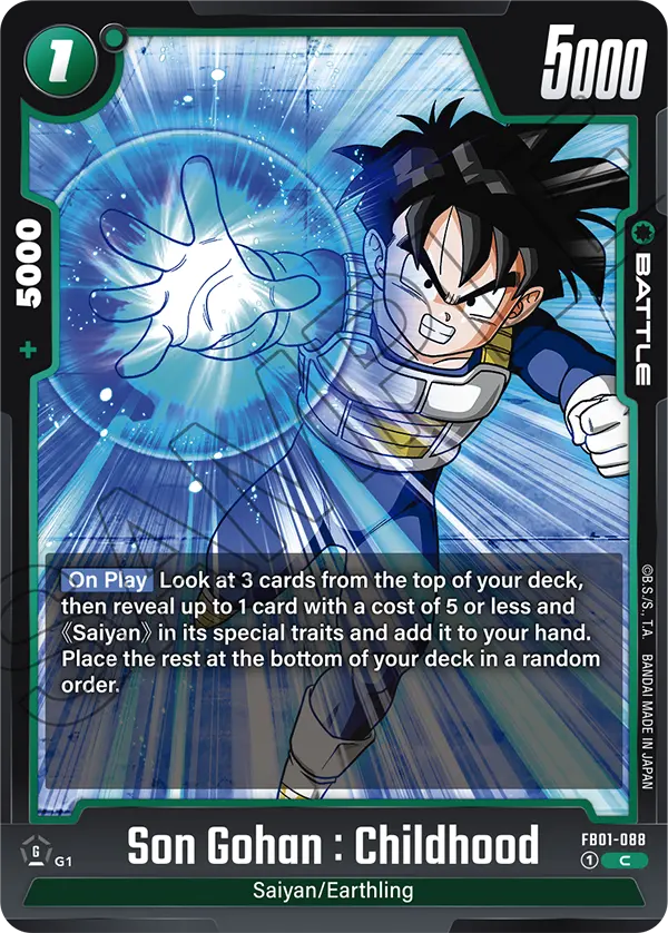 Son Gohan : Childhood - FB01-088 C - FB01 Awakened Pulse - Fusion World