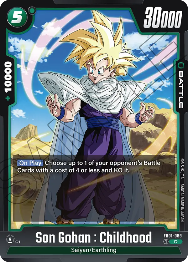 Son Gohan : Childhood - FB01-089 R - FB01 Awakened Pulse - Fusion World (Foil)