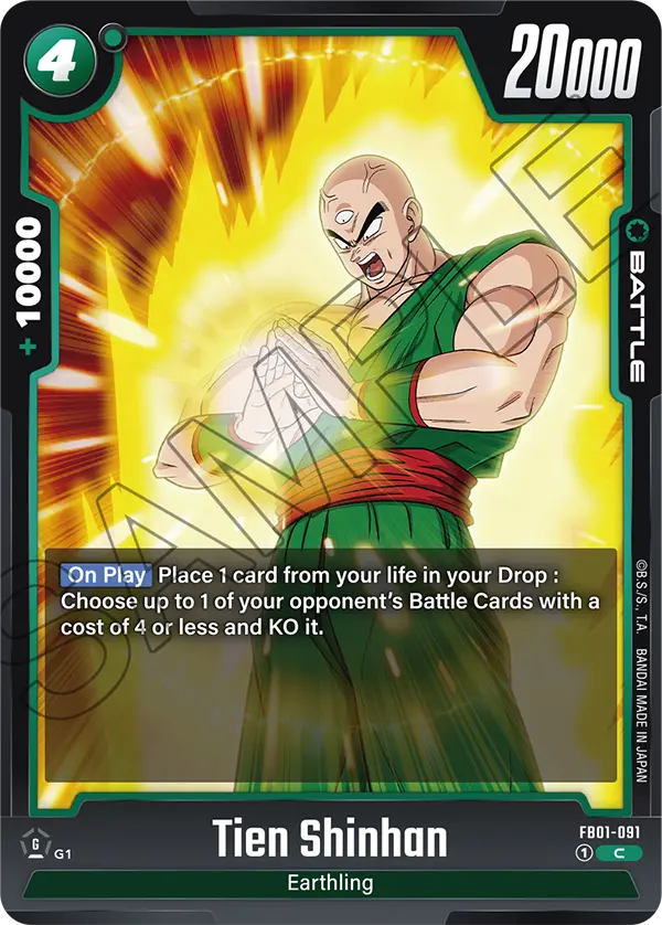 Tien Shinhan - FB01-091 C - FB01 Awakened Pulse - Fusion World