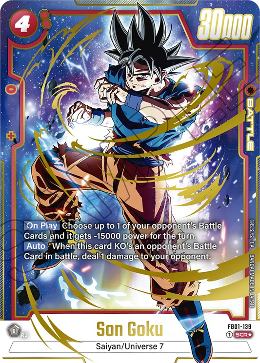 Son Goku - FB01-139 SCR - FB01 Awakened Pulse - Fusion World (Alt Art Foil)