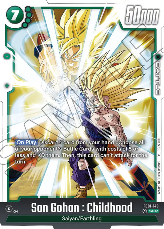 Son Gohan : Childhood - FB01-140 SCR - FB01 Awakened Pulse - Fusion World (Foil)