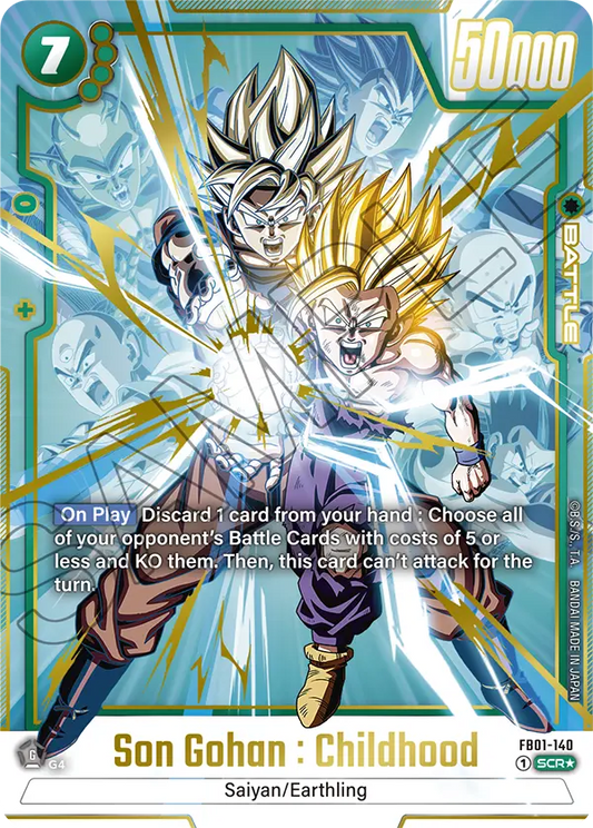 Son Gohan : Childhood - FB01-140 SCR - FB01 Awakened Pulse - Fusion World (Alt Art Foil)