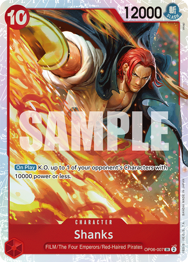 Shanks - OP06-007 SR - OP06 Wings of the Captain - One Piece Card Game (Foil)