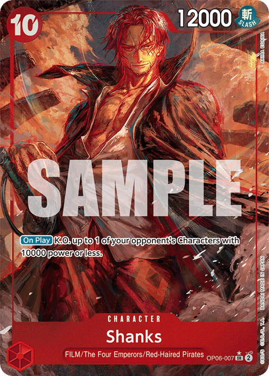 Shanks - OP06-007 SR - OP06 Wings of the Captain - One Piece Card Game (Alt Art Foil)