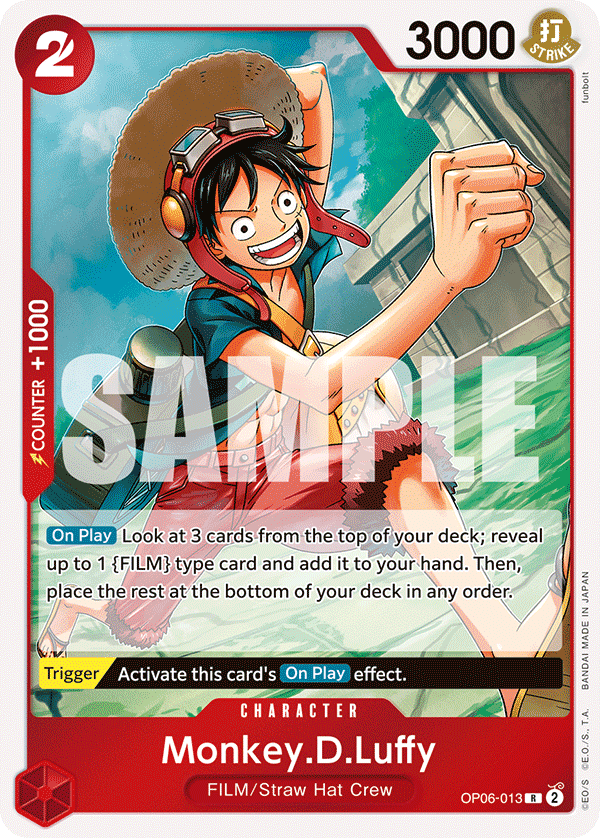 Monkey.D.Luffy - OP06-013 R - OP06 Wings of the Captain - One Piece Card Game (Foil)