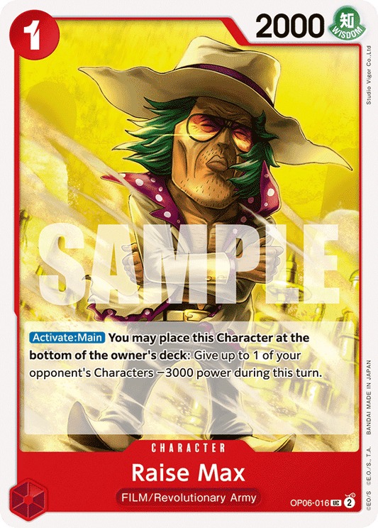 Raise Max - OP06-016 UC - OP06 Wings of the Captain - One Piece Card Game