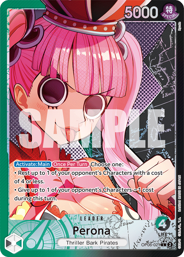 Perona - OP06-021 L - OP06 Wings of the Captain - One Piece Card Game (Alt Art Foil)