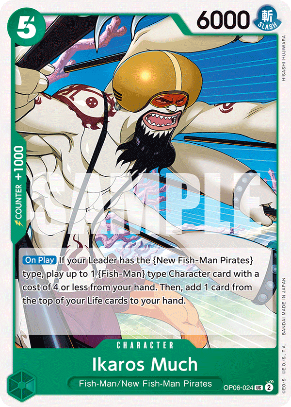 Ikaros Much - OP06-024 UC - OP06 Wings of the Captain - One Piece Card Game