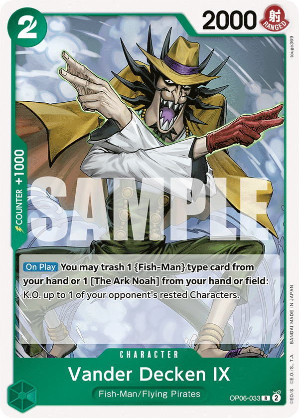 Vander Decken IX - OP06-033 R - OP06 Wings of the Captain - One Piece Card Game (Foil)