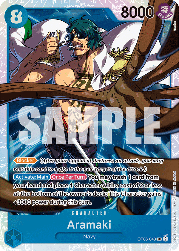 Aramaki - OP06-043 SR - OP06 Wings of the Captain - One Piece Card Game (Foil)