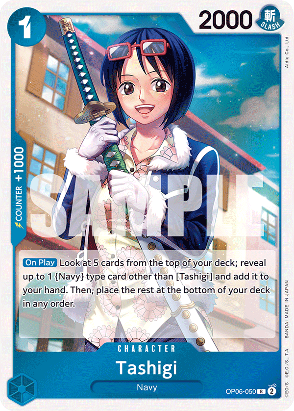 Tashigi - OP06-050 R - OP06 Wings of the Captain - One Piece Card Game (Foil)