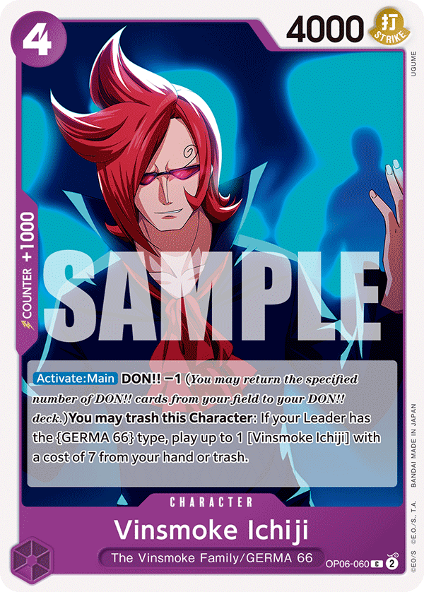 Vinsmoke Ichiji - OP06-060 C - OP06 Wings of the Captain - One Piece Card Game