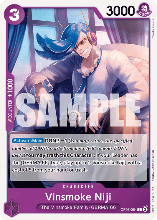 Vinsmoke Niji - OP06-064 C - OP06 Wings of the Captain - One Piece Card Game