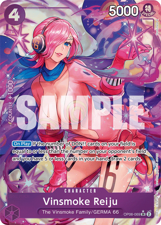 Vinsmoke Reiju - OP06-069 SR - OP06 Wings of the Captain - One Piece Card Game (Alt Art Foil)