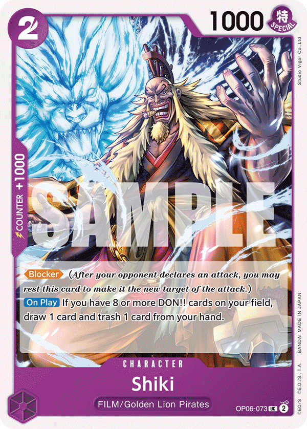 Shiki - OP06-073 UC - OP06 Wings of the Captain - One Piece Card Game