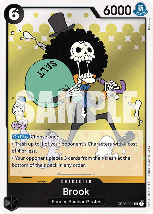 Brook - OP06-092 R - OP06 Wings of the Captain - One Piece Card Game (Foil)