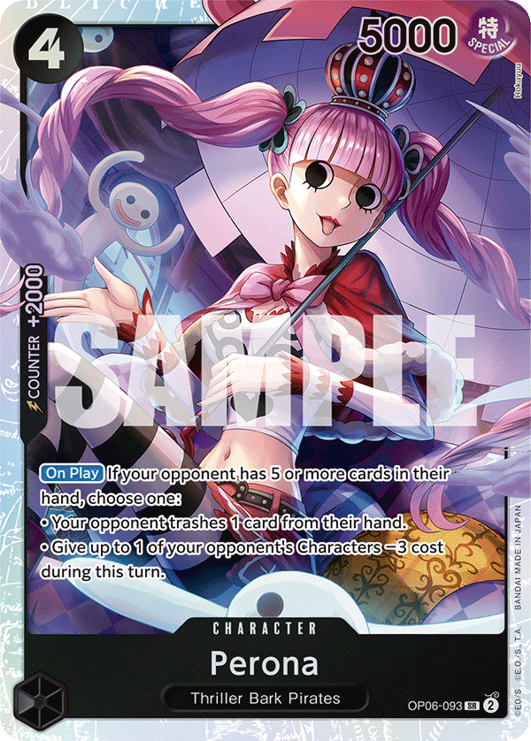 Perona - OP06-093 SR - OP06 Wings of the Captain - One Piece Card Game (Foil)