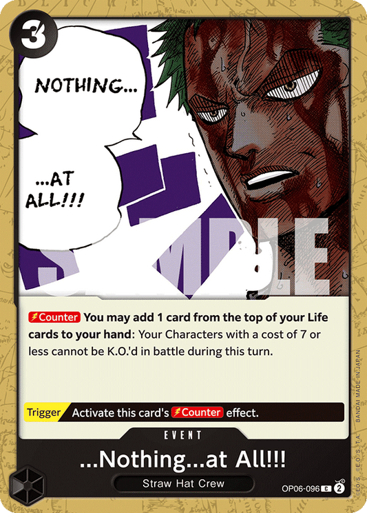 ...Nothing...at All!!! - OP06-096 C - OP06 Wings of the Captain - One Piece Card Game