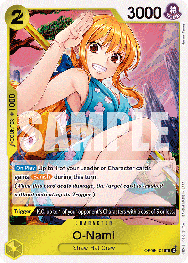 O-Nami - OP06-101 R - OP06 Wings of the Captain - One Piece Card Game (Foil)