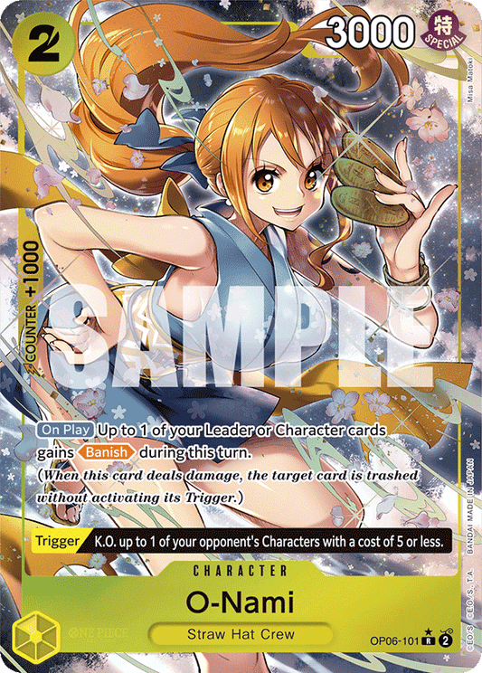 O-Nami - OP06-101 R - OP06 Wings of the Captain - One Piece Card Game (Alt Art Foil)