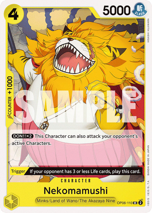 Nekomamushi - OP06-110 UC - OP06 Wings of the Captain - One Piece Card Game