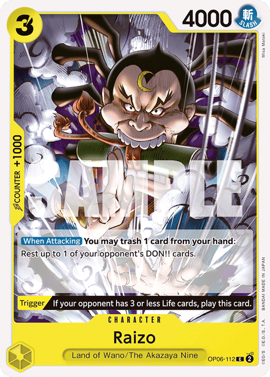 Raizo - OP06-112 C - OP06 Wings of the Captain - One Piece Card Game