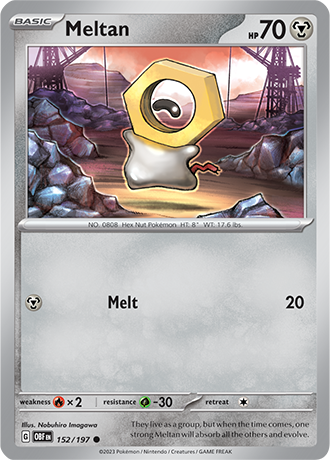 Meltan - 152/197 C - Scarlet & Violet Obsidian Flames - Pokemon TCG