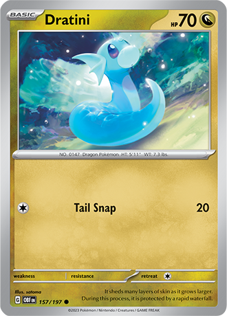 Dratini - 157/197 C - Scarlet & Violet Obsidian Flames - Pokemon TCG