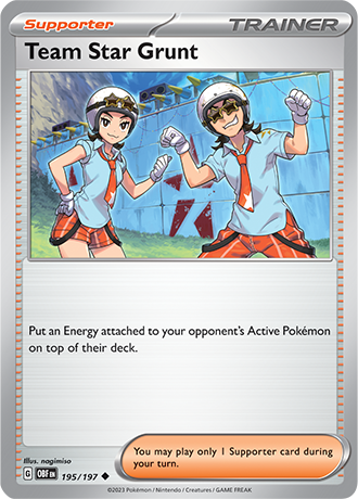 Team Star Grunt - 195/197 UC - Scarlet & Violet Obsidian Flames - Pokemon TCG