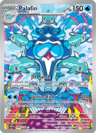 Palafin - 200/197 IR - Scarlet & Violet Obsidian Flames - Pokemon TCG (Holo)