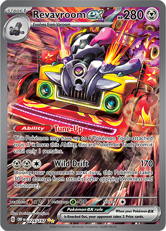 Revavroom EX - 224/197 SIR - Scarlet & Violet Obsidian Flames - Pokemon TCG (Holo)