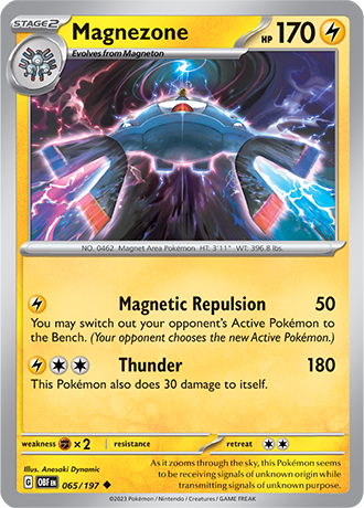 Magnezone - 065/197 UC - Scarlet & Violet Obsidian Flames - Pokemon TCG