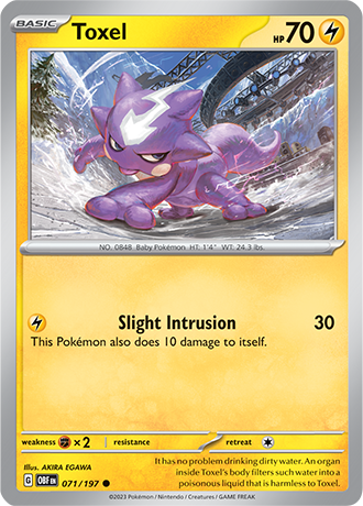 Toxel - 071/197 C - Scarlet & Violet Obsidian Flames - Pokemon TCG