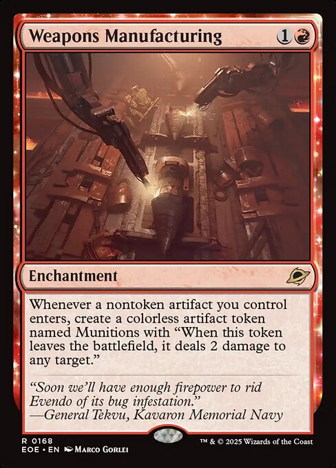 Weapons Manufacturing - Edge of Eternities EOE - NM - 0168 R (Foil)