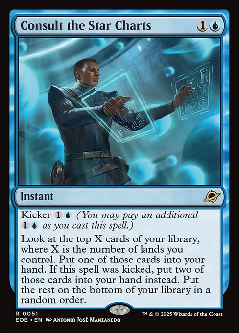 Consult the Star Charts - Edge of Eternities EOE - NM - 0051 R (Foil)