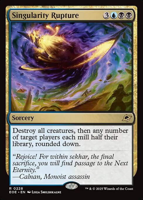 Singularity Rupture - Edge of Eternities EOE - NM - 0228 R (Foil)