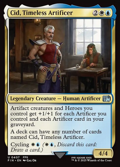 Cid, Timeless Artificer - Final Fantasy FIN - NM - 0407 U (Foil)