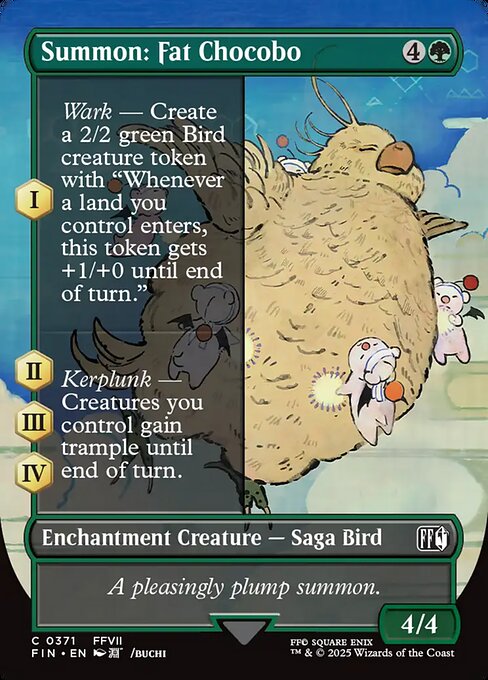 Summon: Fat Chocobo - Final Fantasy FIN - NM - 0371 C (Borderless)