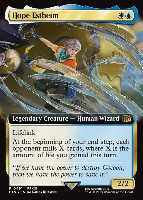 Hope Estheim - Final Fantasy FIN - NM - 0491 R (Extended Foil)