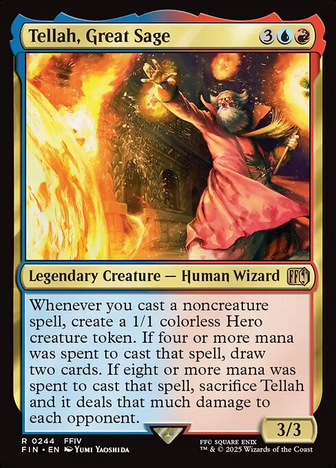 Tellah, Great Sage - Final Fantasy FIN - NM - 0244 R (Foil)