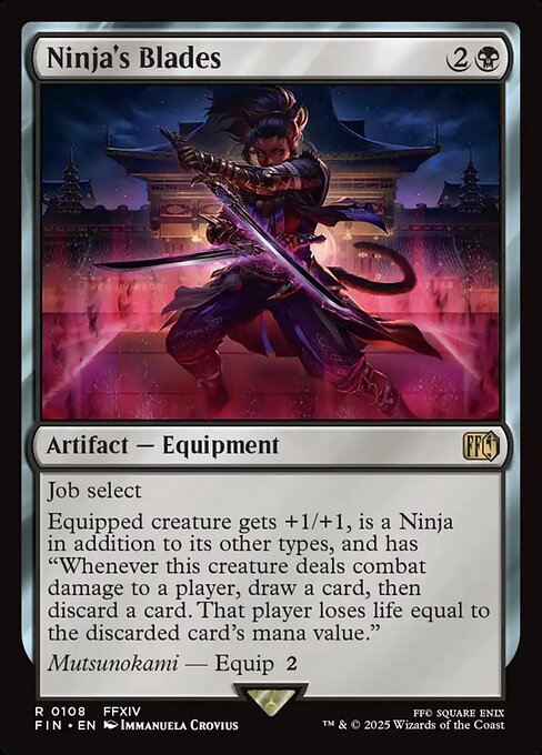 Ninja's Blades - Final Fantasy FIN - NM - 0108 R (Foil)