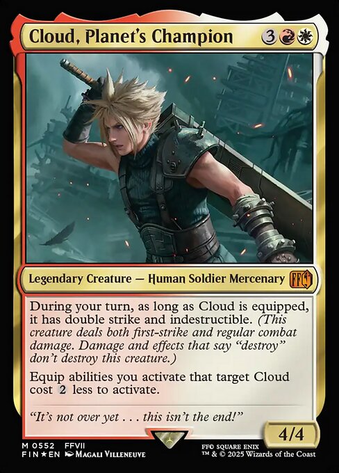 Cloud, Planet's Champion - Final Fantasy FIN - NM - 0552 M (Foil)