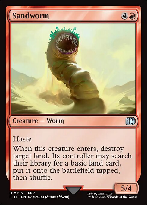Sandworm - Final Fantasy FIN - NM - 0155 U (Foil)