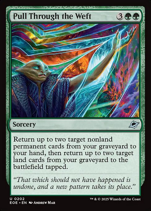 Pull Through the Weft - Edge of Eternities EOE - NM - 0202 U (Foil)