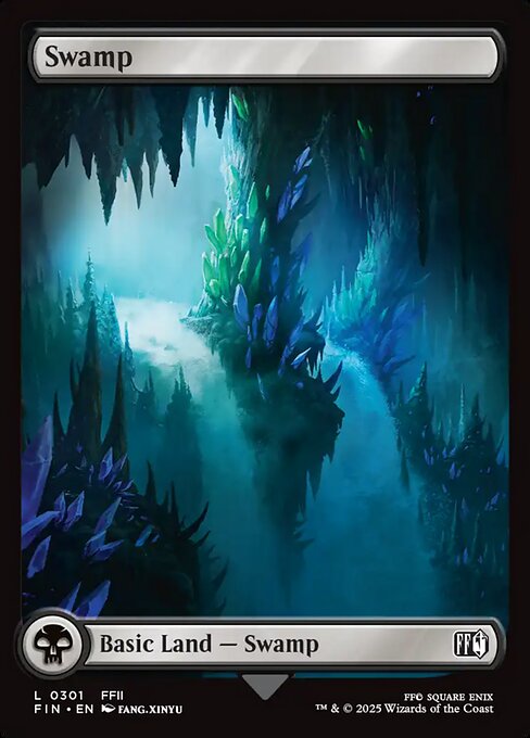 Swamp - Final Fantasy FIN - NM - 0301 C (Full Art Foil)