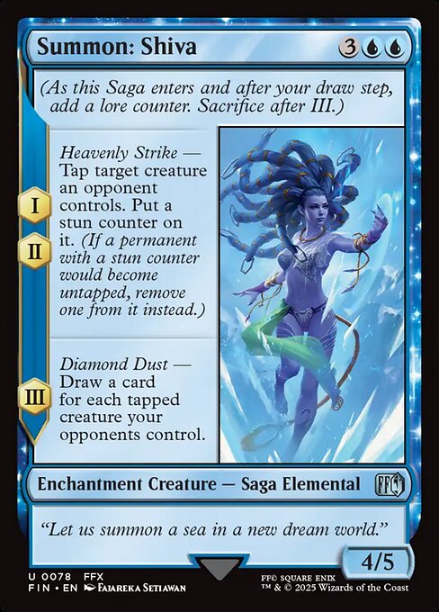 Summon: Shiva - Final Fantasy FIN - NM - 0078 U